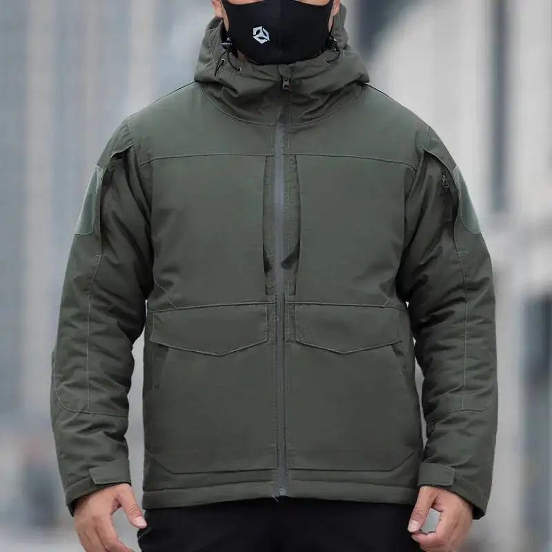 

Men S Heating Tactical Padded Autumn Winter Windproof Warm Hooded Windbreaker Coat Outdoor Hiking Jacket Climbing Clothes