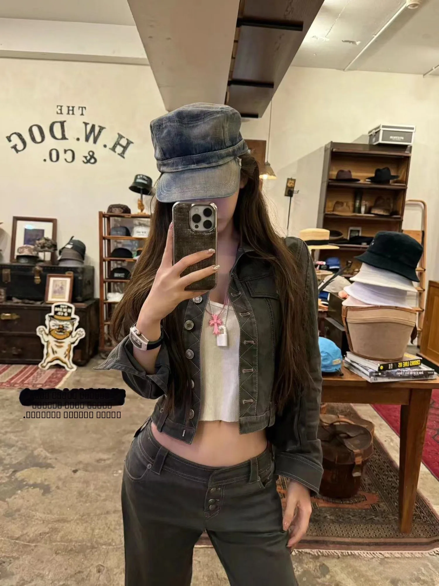 

Комплект: винтажная джинсовая куртка Wuuus Jojo и повседневные хлопковые джинсы с длинными рукавами, женское пальто с пуговицами, приталенный крой