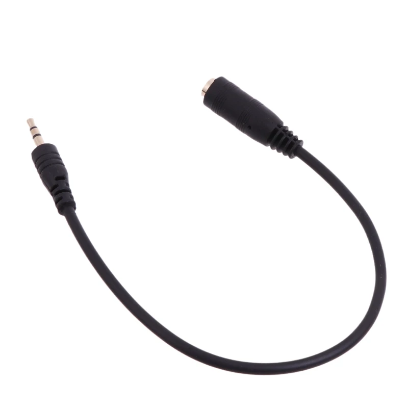 Convertidor de adaptador auxiliar de 2,5mm a 3,5mm, conector macho a hembra para auriculares