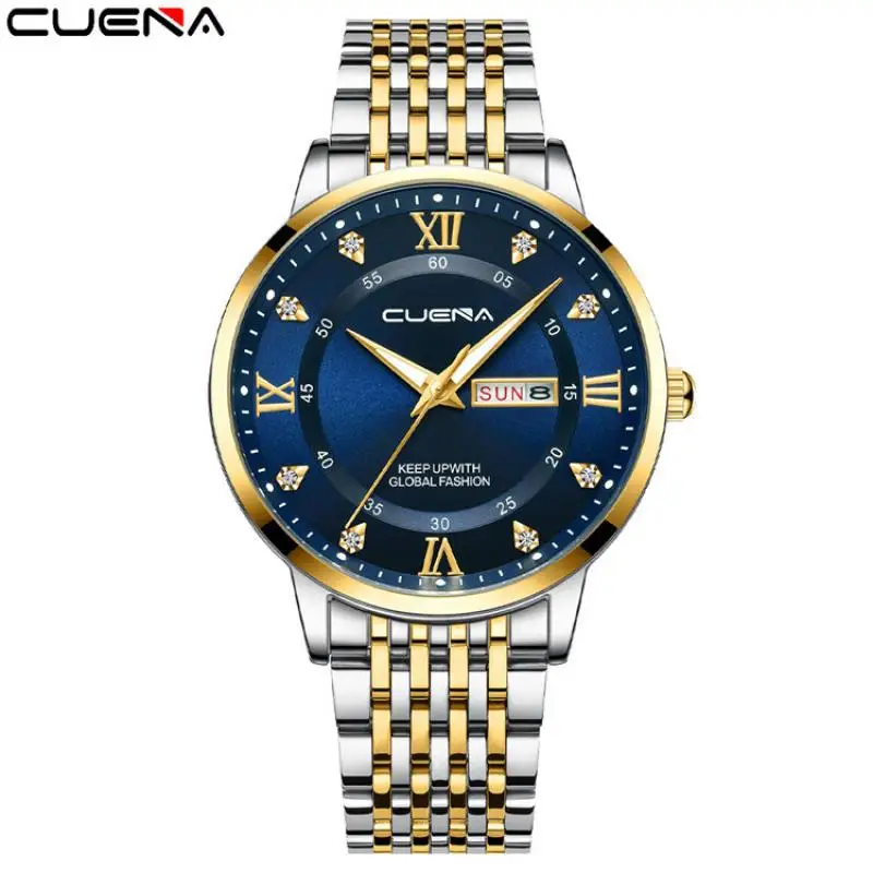 Top Brand Luxury Crystal Men Watch Waterproof Casual Date Fashion Business Clock Full Steel Quartz Wristwatch Relogio Masculino