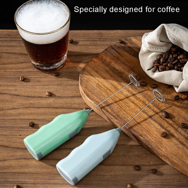 Electric Mini Convenient Stainless Steel Kitchen Gadgets Creamy Chocolate Cappuccino Electric Milk Frother