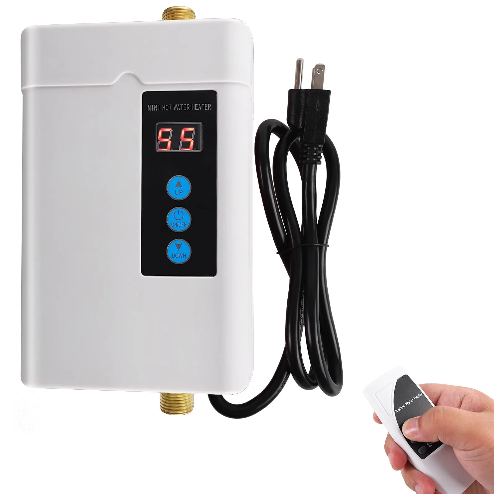 Electric Tankless Water Heater, 3000w Under Sink On Demand Instant Hot Water ...