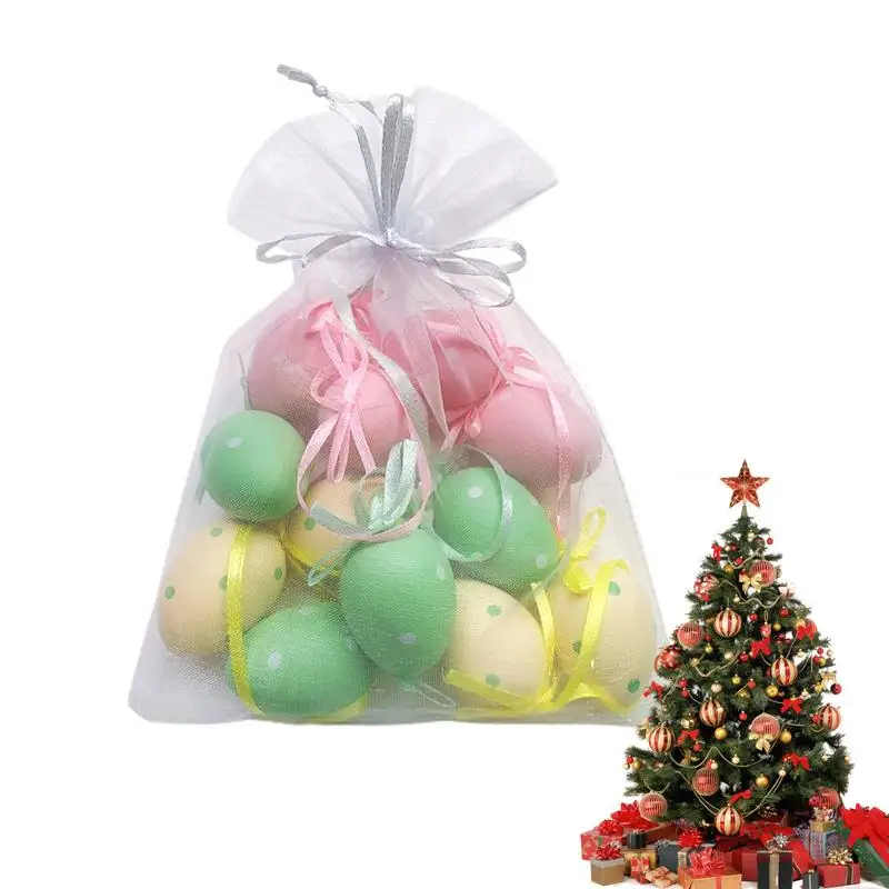 Easter Egg Ornaments For Tree Easter Ornaments Wall Decor Multicolored Easter Tree Ornaments Indoor Outdoor Decor Spring