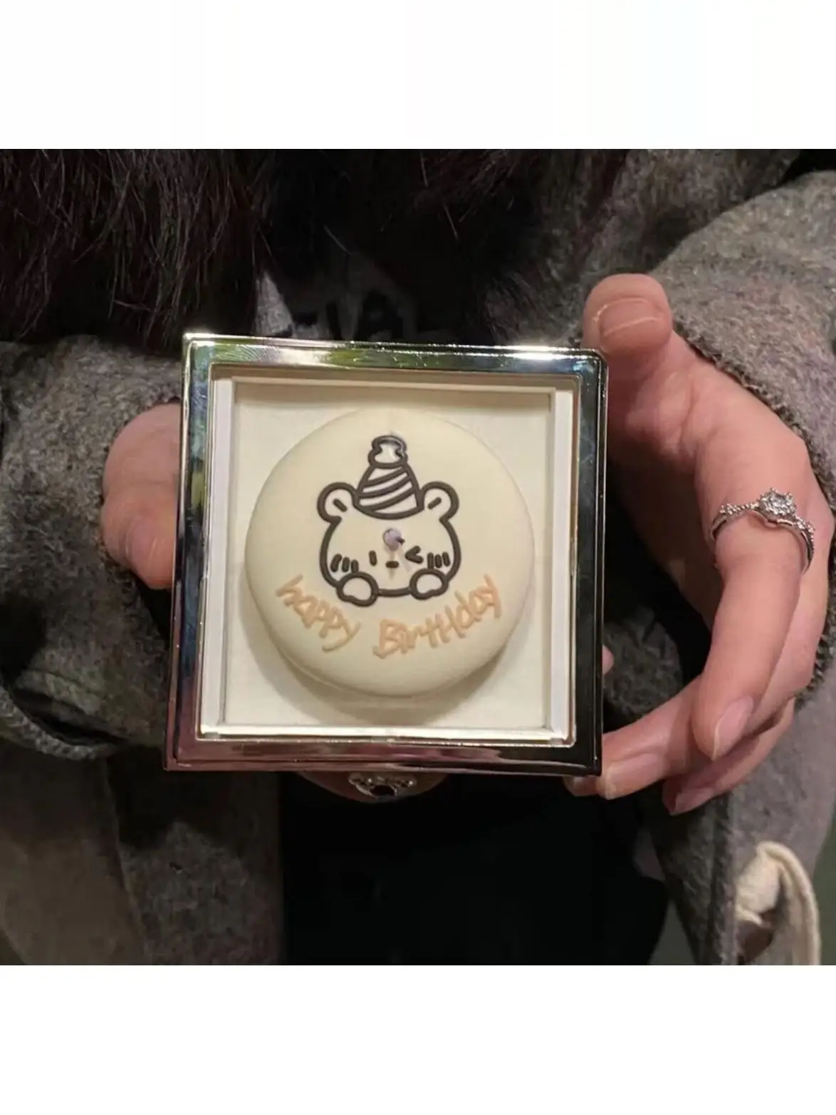 

Birthday Surprise Bear Nelace Ring Magic Gift Box Girls Jewelry Storage Box Year End Surprise Present Box Faionable Acces...