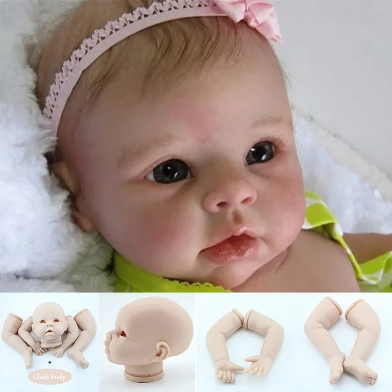 

22inches Reborn Doll Kits Soft Silicone Vinyl Reborn Baby Dolls Accessories Diy Blank Reborn Doll Kit