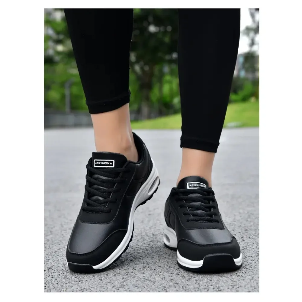 العلامة التجارية الرجال أحذية رياضية تنوعا وسادة هوائية احذية الجري الرجال منصة جلدية أحذية مفلكنة تنفس الرجال أحذية رياضية غير رسمية