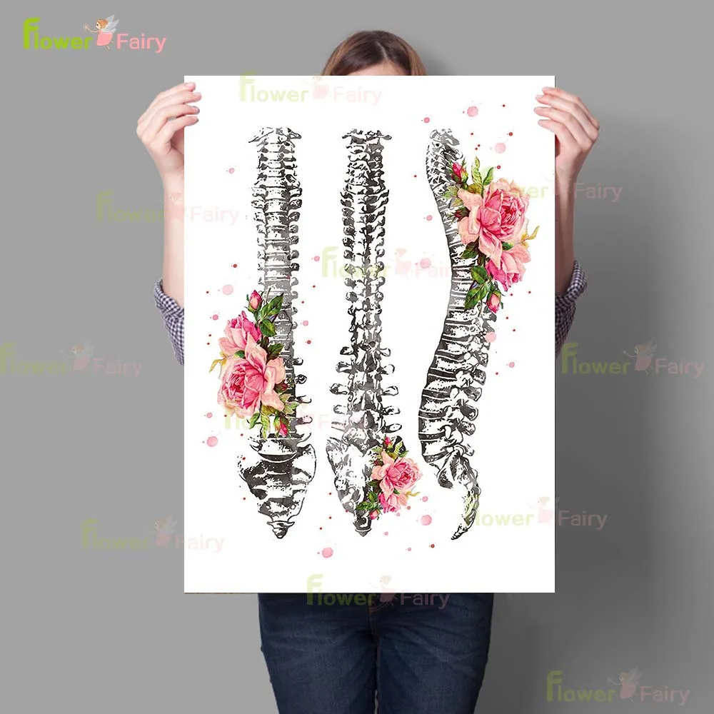 Abstract Spine Limb Orthopaedics Ribs Medical Poster Wall Art Canvas Painting Decor Wall Pictures For Living Room Unframed