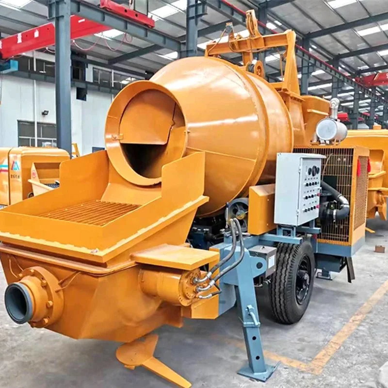 Hot Selling EMP40 Electric Power Mixing Pumping Concrete Mixer With Pump Machine Price For Sale