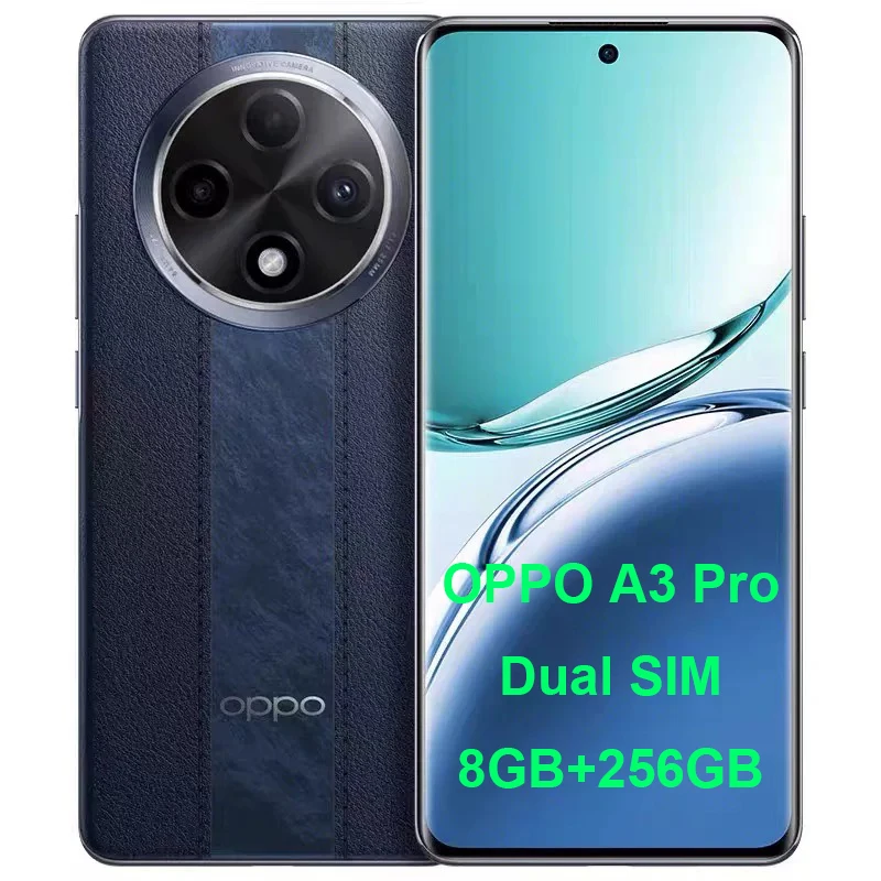 2026 NEW Original OPPO A3 Pro Mobile Phone Leather‑like Back 6.7" Curved Screen 5000mAh Battery 64MP Camera IP54 Smartphone - view 2