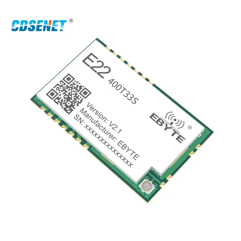 

Беспроводной модуль Lora RF SMD 433 МГц 470 МГц CDSENET E22-400T33S 33 дБм Антенный интерфейс на большие расстояния 16 км IPEX/отверстие для штампа