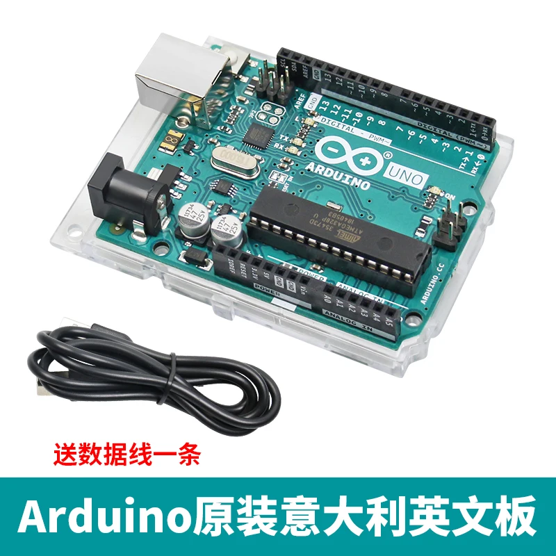 

Arduino Uno R3 Development Board Origional Product Italy Import English Version AVR Single-Chip Module