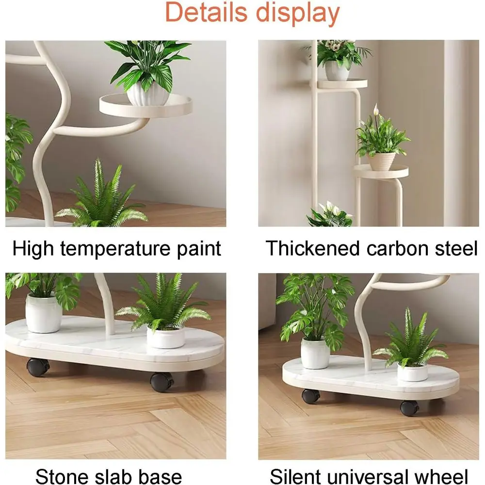 Stylish Metal Tree Stand for Living Room Plants, Tall Display Rack