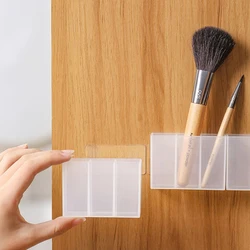 1PC Wall Mounted 3Grids Organizer Mirror Cabinet Self-adhesive Small Objects Storage Box