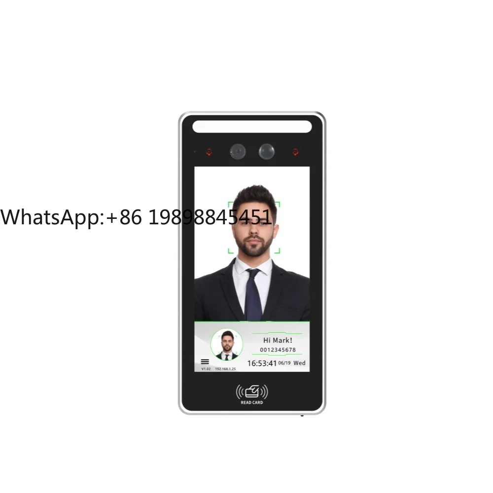 نظام التحكم في الوصول إلى الباب للتعرف على الوجه والراحة البيومترية مقاس 5 بوصة مع رؤية ليلية للتعرف على الوجه HTTP/MQTT
