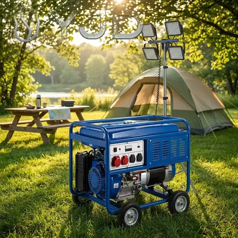 YJD Portable Silent Diesel Generator Water Cooled 50Hz Electric Start 16kW 20kVA All-Copper Brushless Alternator ATS Residential