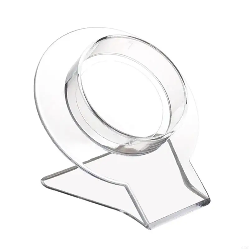 G7NC Clear Acrylic Bracelet Display Stand Bangle Display Holder Transparan Shelf Jewelry Showcase Watch Jewelry