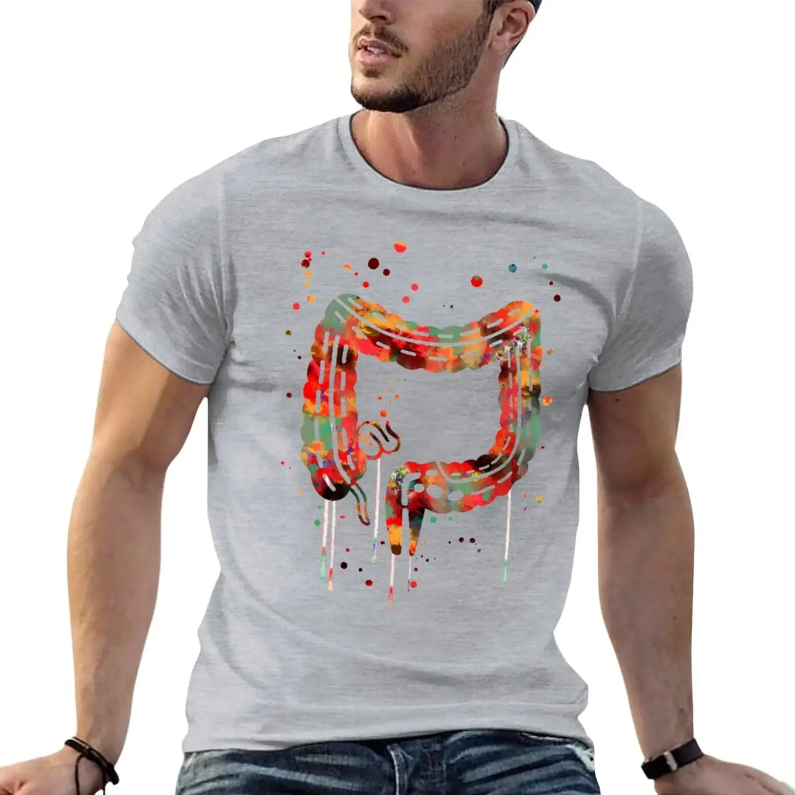 Lower gastrointestinal tract, digestive system stomach, colon T-Shirt Aesthetic clothing hippie clothes mens cotton t shirts