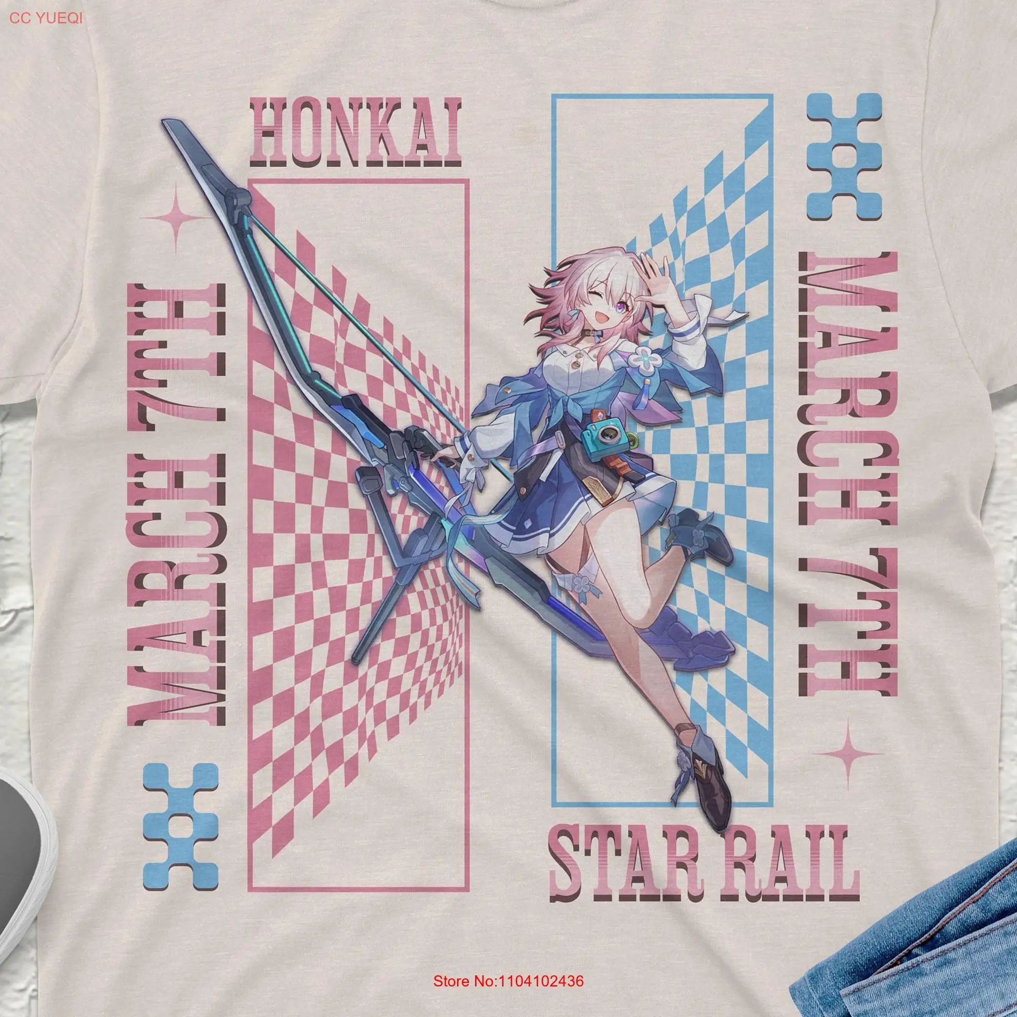 March 7th Honkai Star Rail T Shirt Premium Quality Apparel with Stunning Designs Perfect for Gamers Anime Enthusiasts