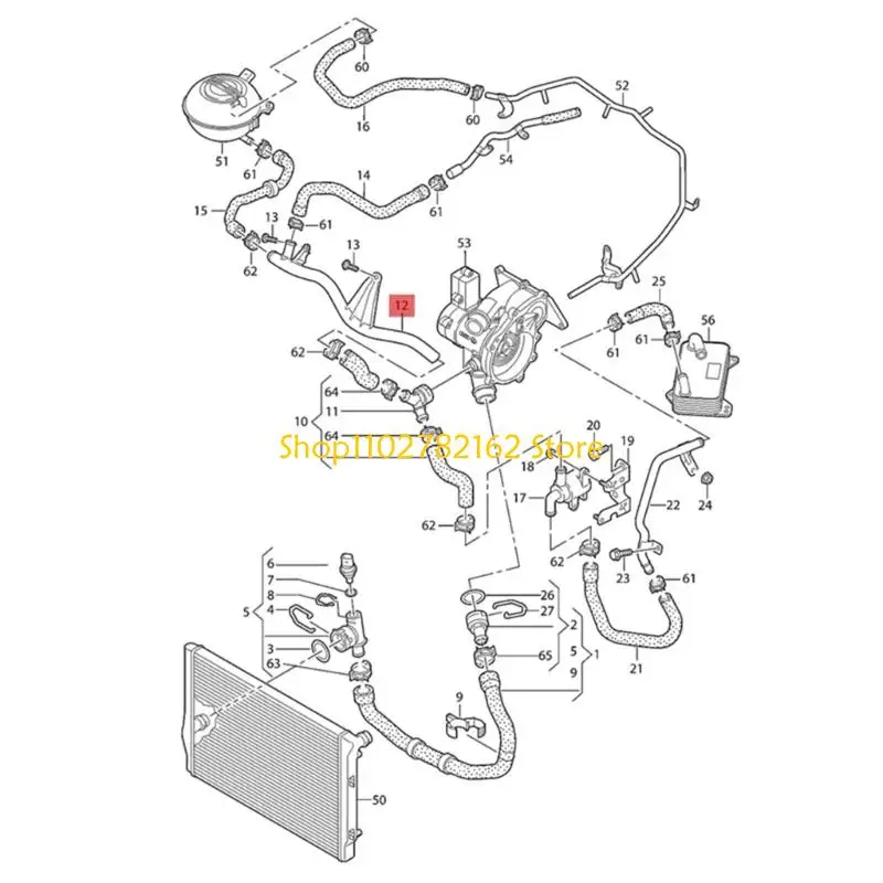 

547B Accuracy Engineered Coolant Hose with Improved Pressure Resistance High Performances Cooling Hose Suitable for Vehicle