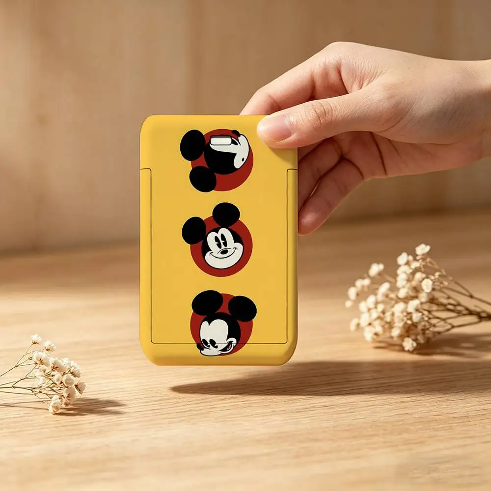 M-Mickeys Mouses 1 Card Holder, Leather Card Storage Box, Key Chain, Access Tag Holder, ID Card Holder, Key Chain view 5