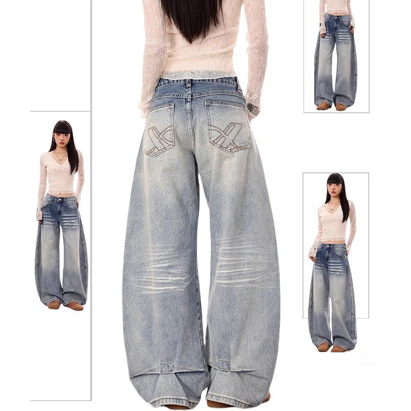 Winter Women Designer High Waist Thermal Jeans Girls Snow Warm Fleece Denim Pants Lady Chic Korean Fashion Plush Trousers