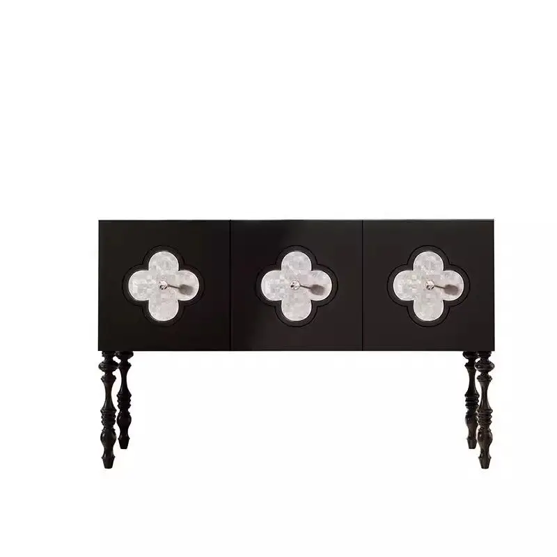 

Shell porch cabinet Entry foyer cabinet Solid wood storage cabinet