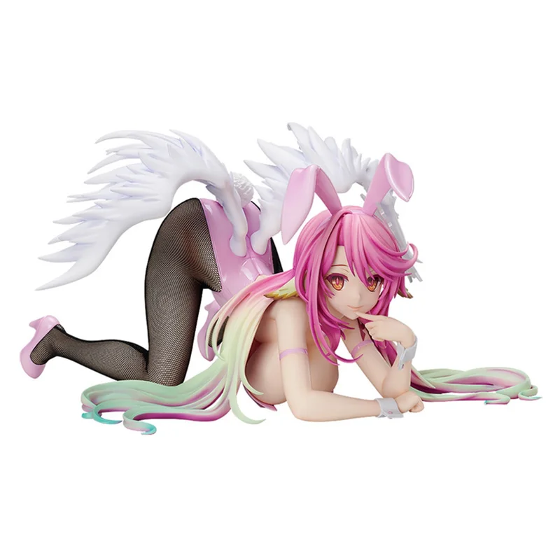 No Game No Life B-style Shiro Schwi Shuvi Jibril Great War Ver Bunny girl Figure PVC Anime Model Doll Collectible Gift Toys