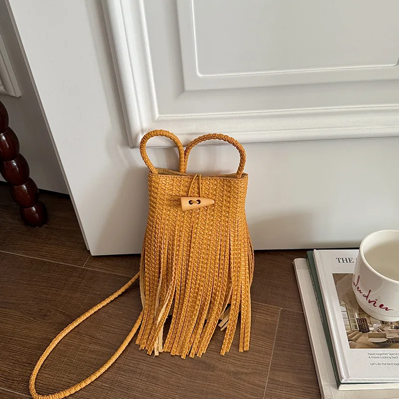 Women's Mini Crossbody Bag Slim Braided PU Leather Woven Strap Fashion Casual Shoulder Handbag New 2026 Purse