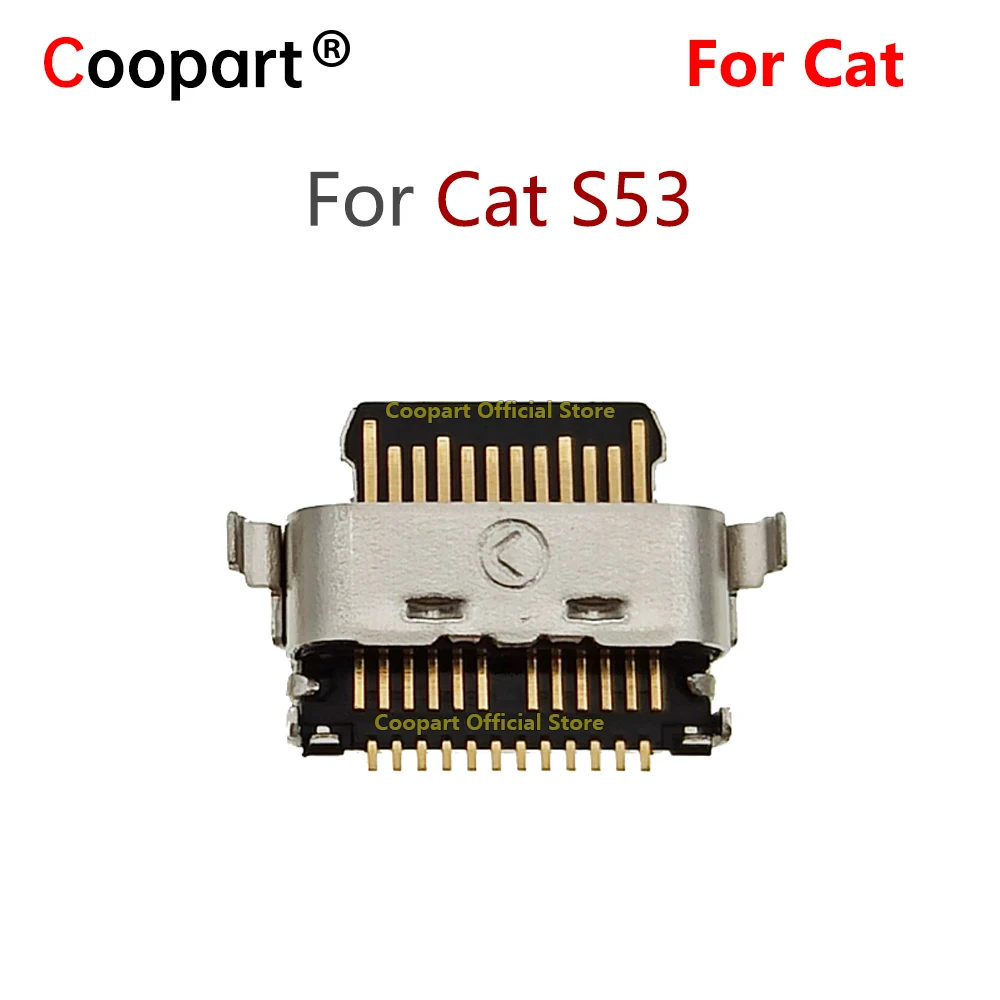 2-100Pcs Coopart USB Charger Plug Connector Jack Type C Conatct Charging Dock Port For Catphones Cat S53