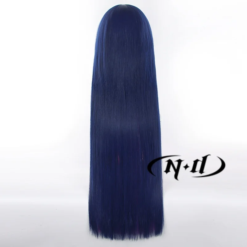 أنيمي اللباس الداخلي والجوارب تأثيري الباروكات مع حزام الرباط ، طويل مستقيم الشعر الاصطناعية ، الأزرق والوردي ، ألوان مختلطة ، الجوارب الثانية ، الفوضى