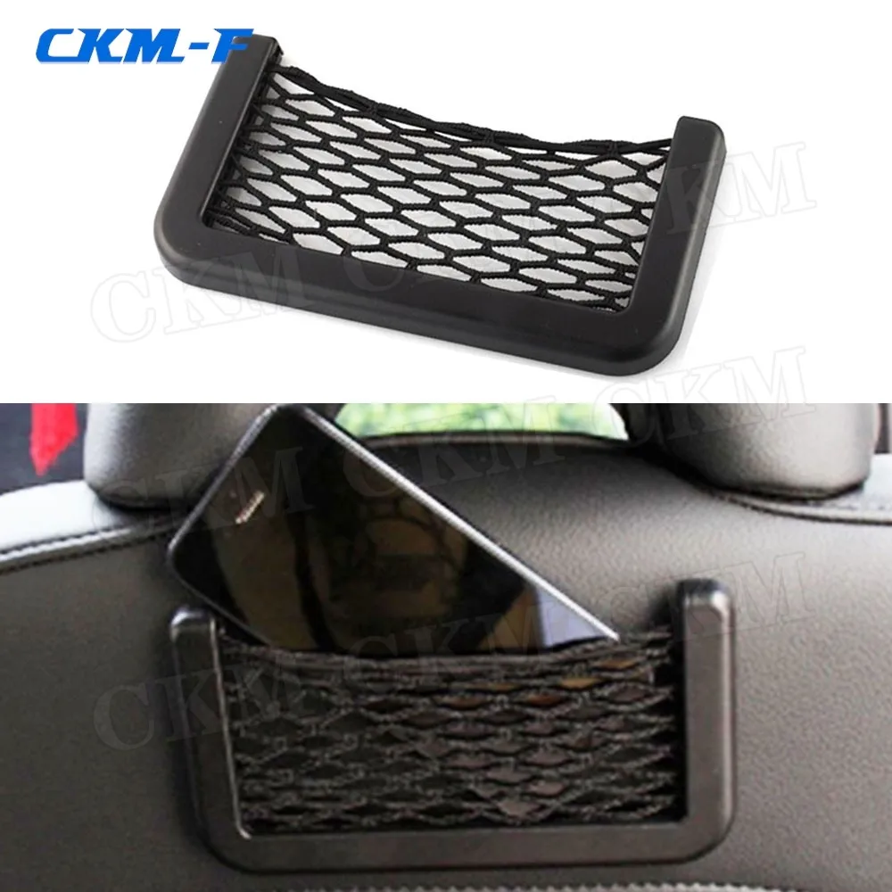 Universal Car Storage Net Automotive Pocket Organizer Bag for Phone Holder Box Facial Tissue For All Car Accessories 15*8cm