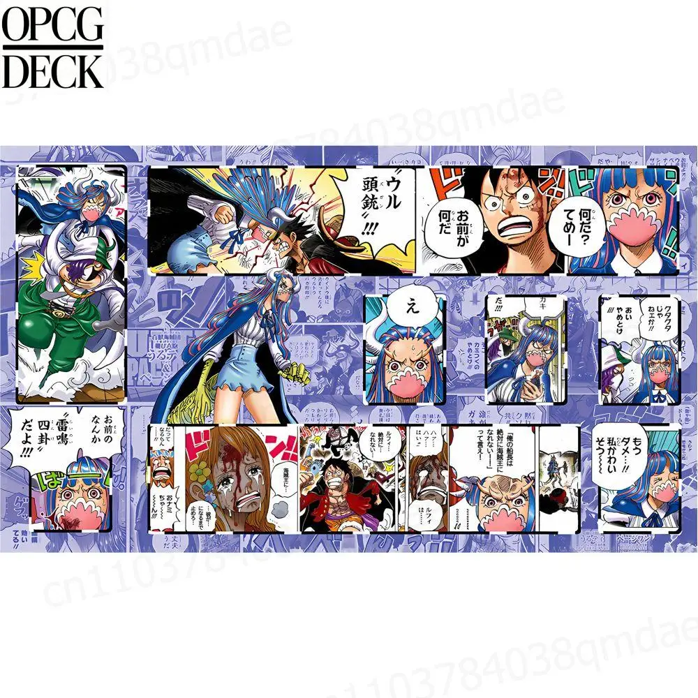 

One Piece Opcg Playmat Card Game Playmat Ulti Monkey D. Luffy Anime Playmat High-Quality Card Game Mat Holiday Gifts 60*35Cm