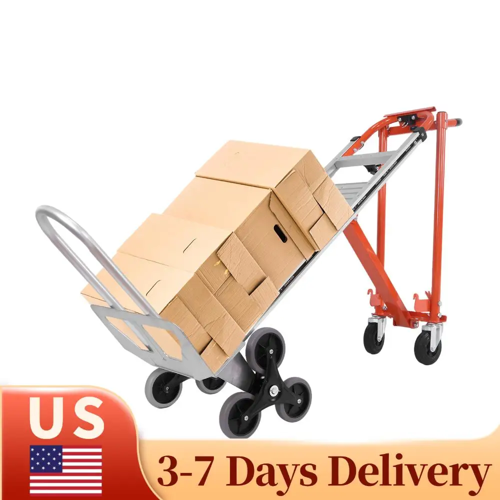 

Промышленная тележка-лестницеход из алюминиевого сплава с колесами, многофункциональная тележка-платформа для склада, магазина, аэропорта