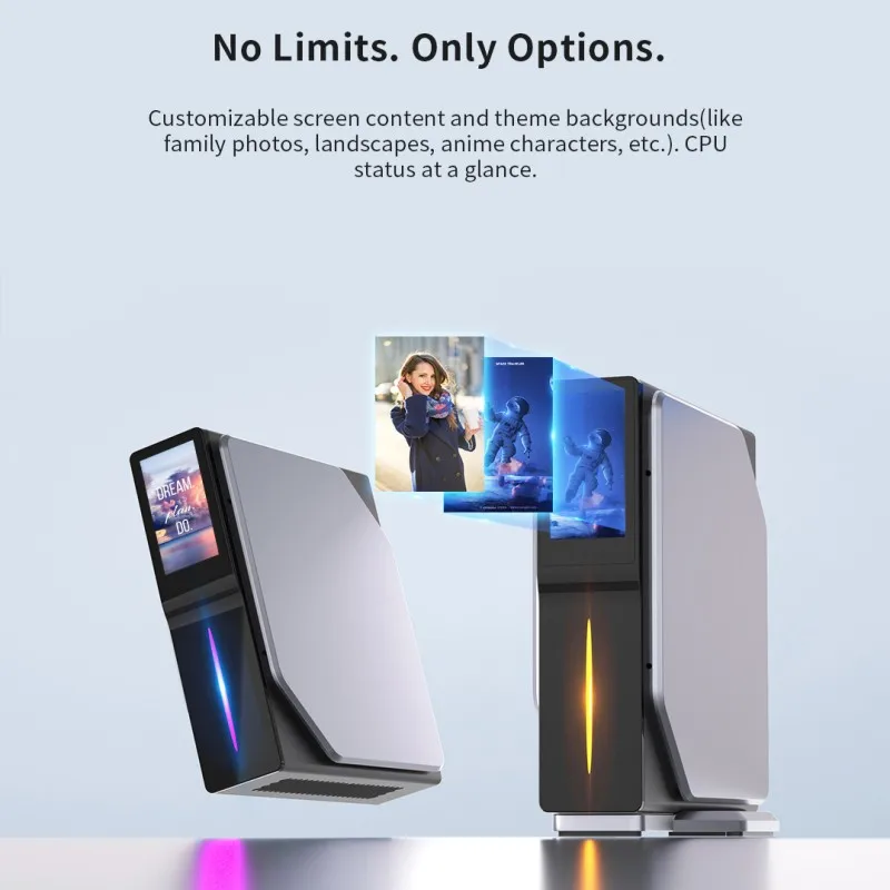 2026unique  Alder Lake N100 Mini PC 3.4GHz 8GB DDR4 RAM 256GB M.2 SSD 16GB Supports WiFi 6/BT5.2/Gigabit Ethernet Used Home