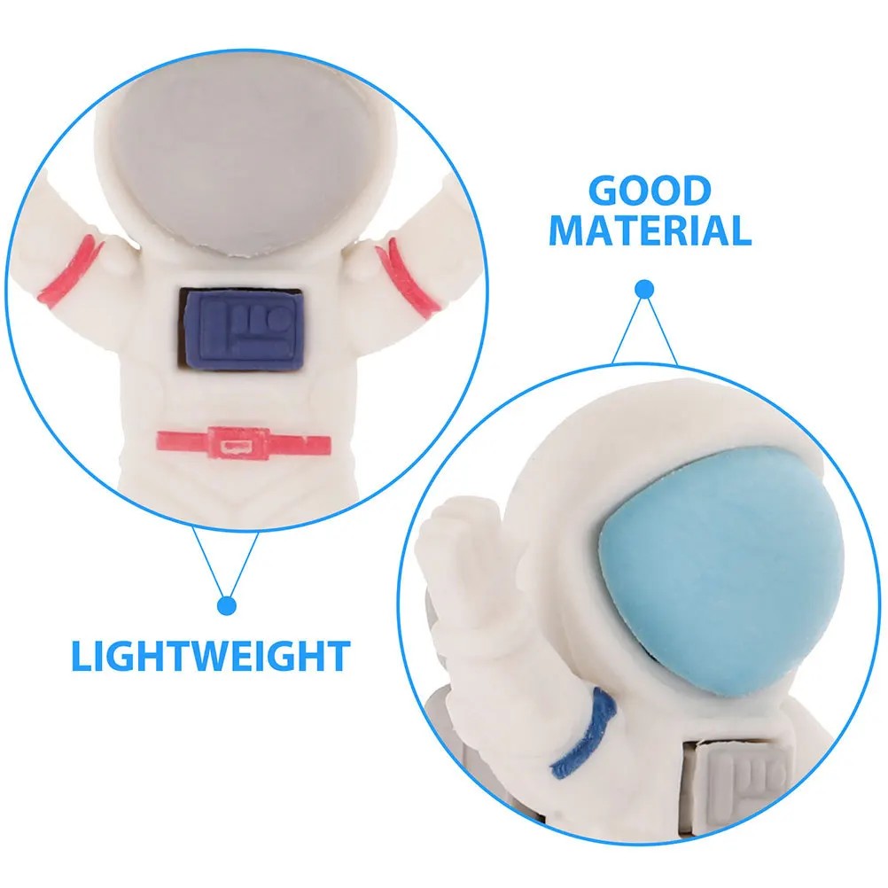 

24Pcs Cute Astronaut Erasers Kids Small Erasers Bulk Ideal for School Supplies Classroom Prizes Kids Painting Learning Tools