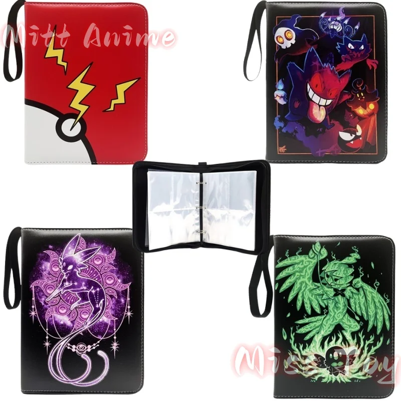 pokemon card holder binder amazon Amazon.com: Card Binder 4 Pocket, 400 Pockets Card Holder Compatible with  Game Cards Gift for Girls, Trading Card Binder Album Case Book Storage For  Photocards, Small,Pink : Toys & Games