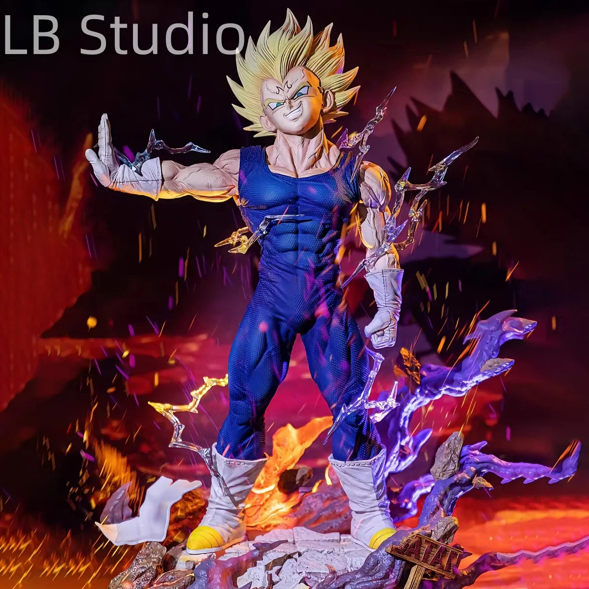 

27cm/10.62in Anime Dragon Ball Z Vegeta Figure Majin Vegeta Action Figure Collectible Statue Model Toy Gift