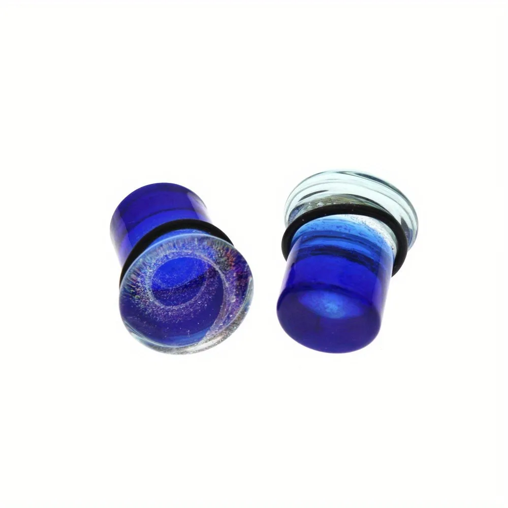 1 Pair Glass Ear Piercing Plugs Gauges More Style Ear Expanders Earring Tunnels Stretcher Body Jewelry Piercing 6-25mm