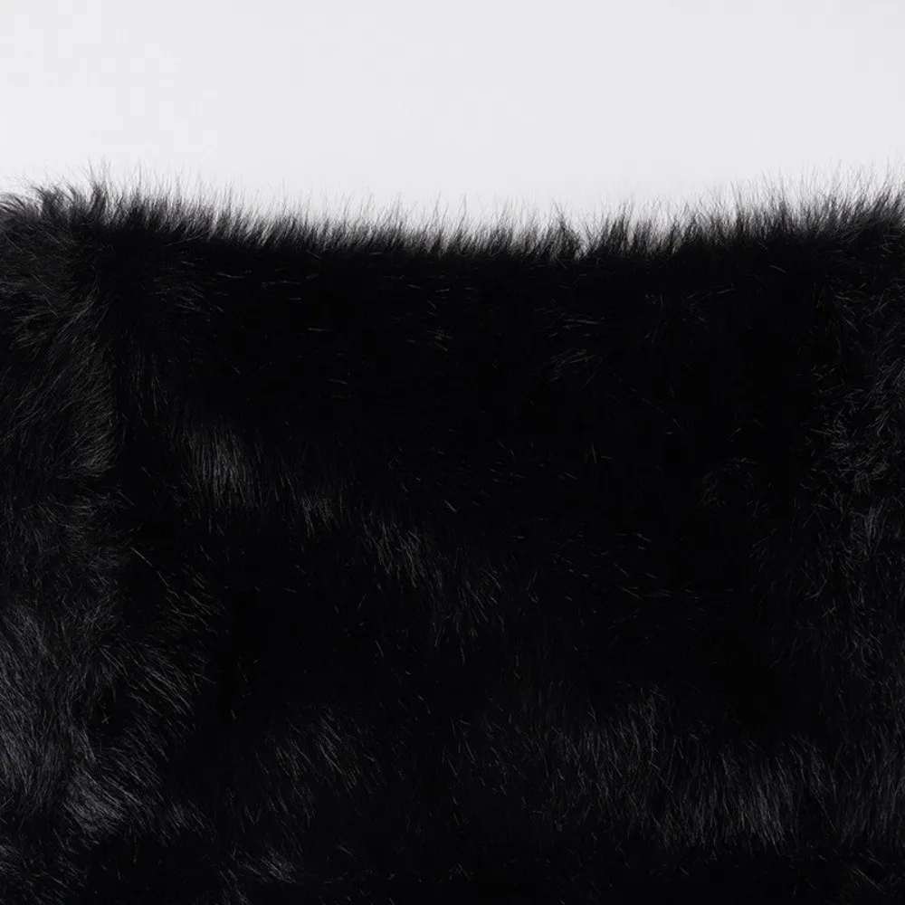 Sexy luxe hippe rok Vintage laagbouw minirok harige kunstbont bodycon rok voor dames