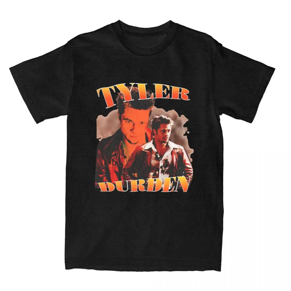 Men's T-Shirt Tyler Durden Fight Club Funny 100% Cotton Tees Short Sleeve T Shirt Round Neck Clothing Graphic