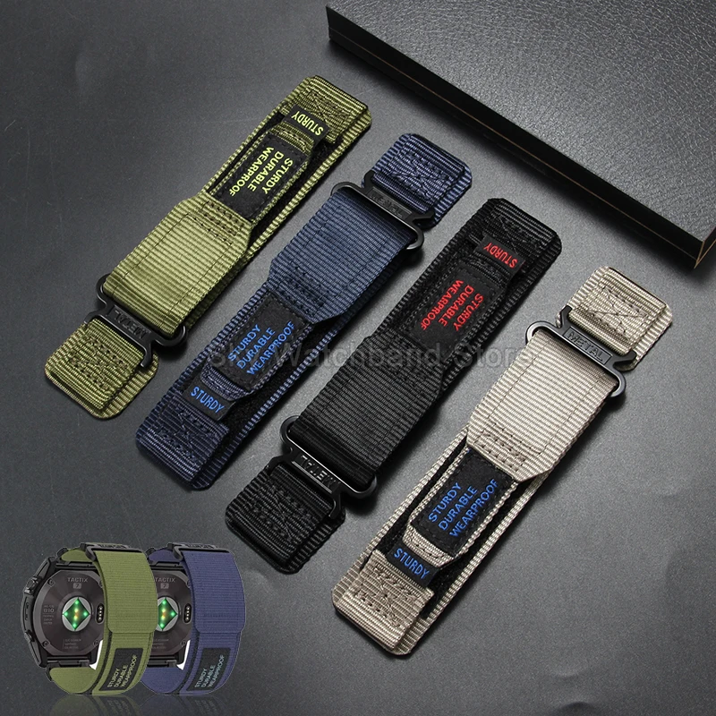 Black Gray Army Green Dark Blue Orange Nylon Watch Accessories 20 22mm for AppleWatch Moisture Wicking Breathable Skin-Friendly