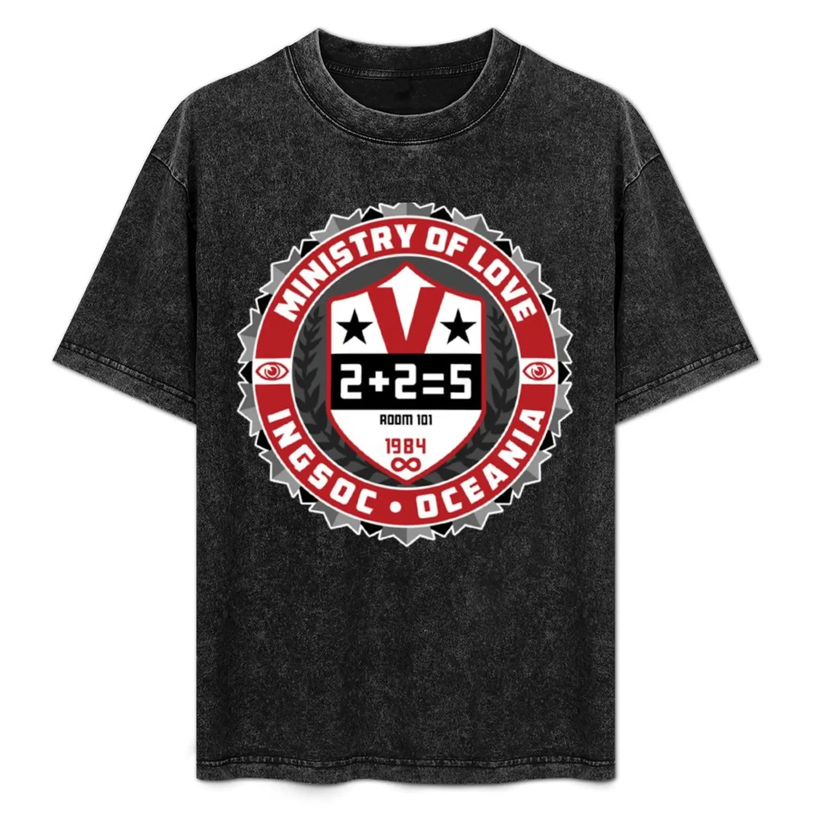 Camiseta con estampado de George Orwell 1984 Dystopia Ministry of Love, camiseta con estampado para uso diario