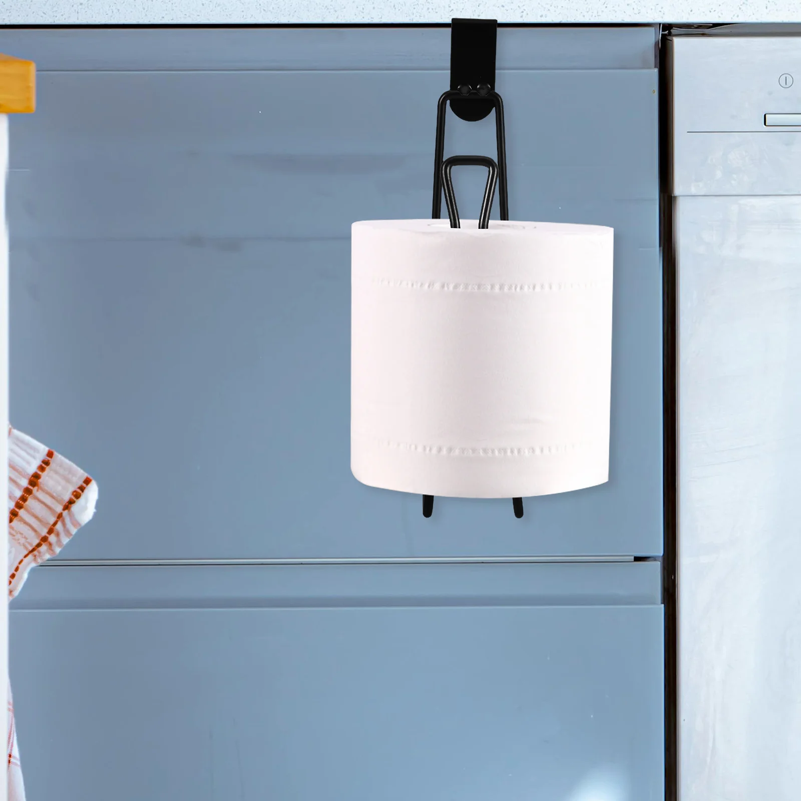 

Держатель для туалетной бумаги над баком, металлический настенный стеллаж для хранения аксессуаров для ванной комнаты, диспенсер для дома, отеля, черный