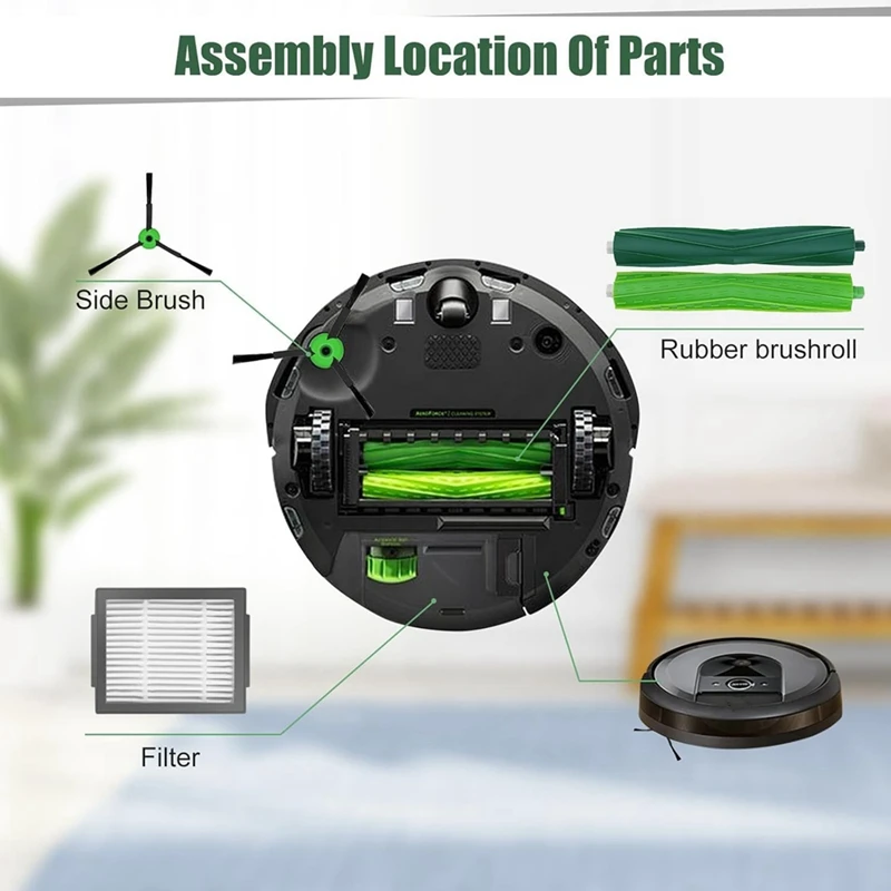 Parti di ricambio per aspirapolvere Irobot Roomba I1+/I2+/I3+/I4+/I5+/I6+/I7+/I8+/J5+/J6+/J7/J8+/J9+/E5/E6/E7, serie I & J & E