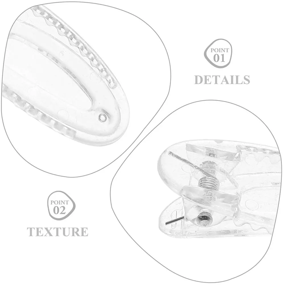 60 Stuks Kids Alligator Haar Clips Transparant Plastic Antislip Side Slide Haarspeldjes Voor Peuters Baby Haaraccessoires Kleine glijbaan