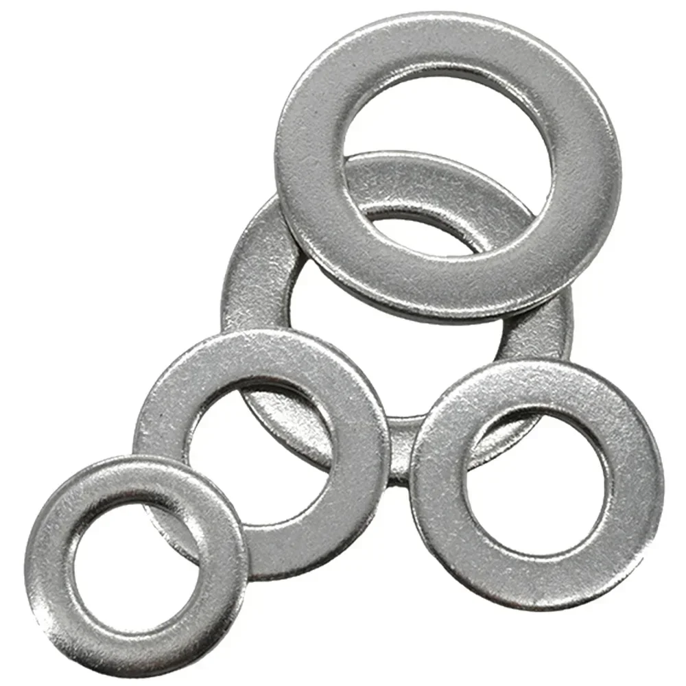2-100pcs 304 Stainless Steel Large Flat Washer M1.6 M2 M2.5 M3 M4 M5 M6 M8 M10-M22 Din9021 Big Metal Gasket Meson Plain Washers