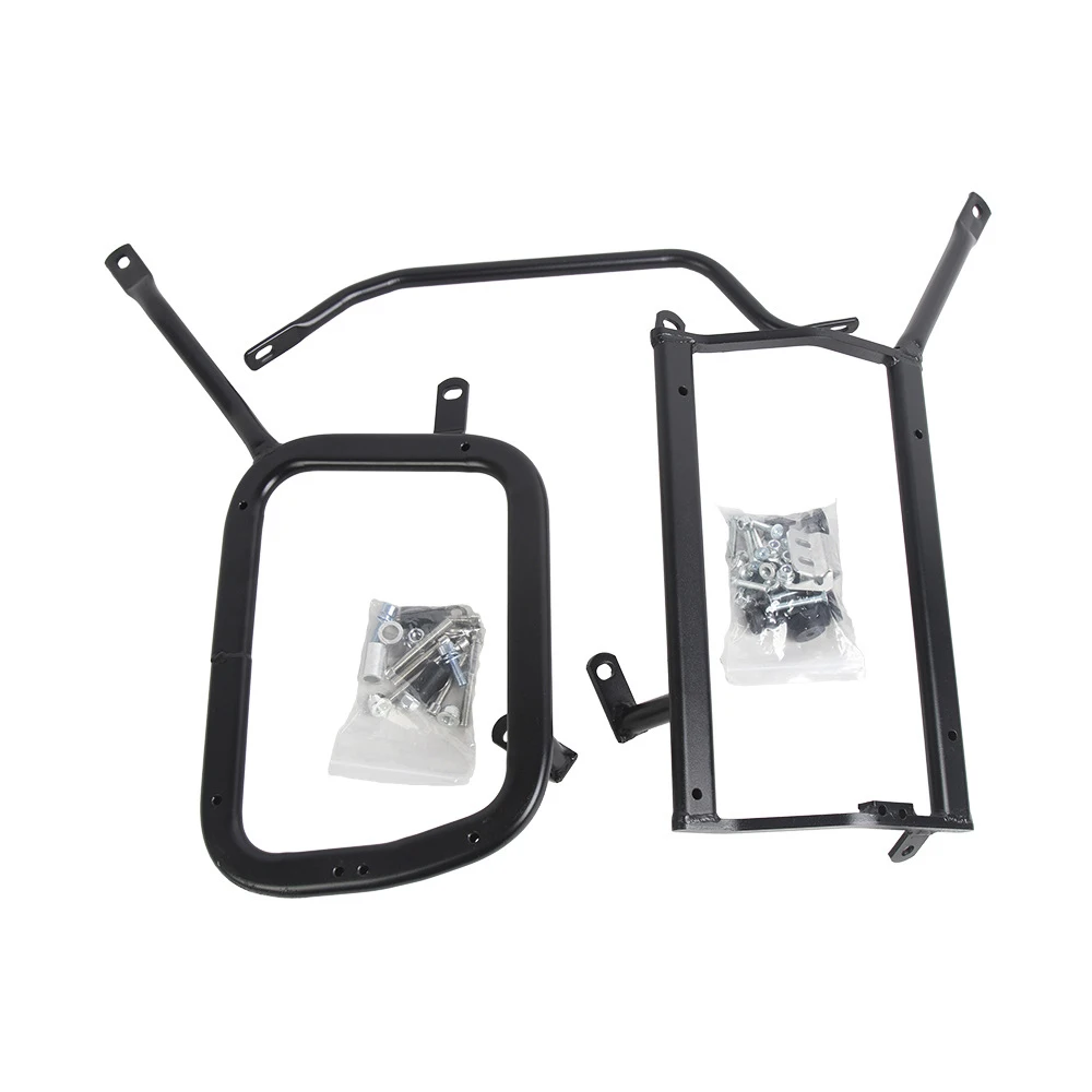 

Black Steel&Aluminum Motorcycle Top Box Luggage Saddlebag Bracket Rack Side Box Motorcycle Trunk for Benelli 502X/552/552X/500X.