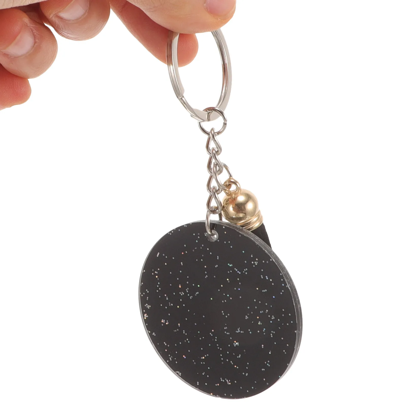 

10pcs Color Diy Pendant Acrylic Blank Portable Keychain Crafts Diy Accessories Keychain Blanks Decor Key Pendant Chains
