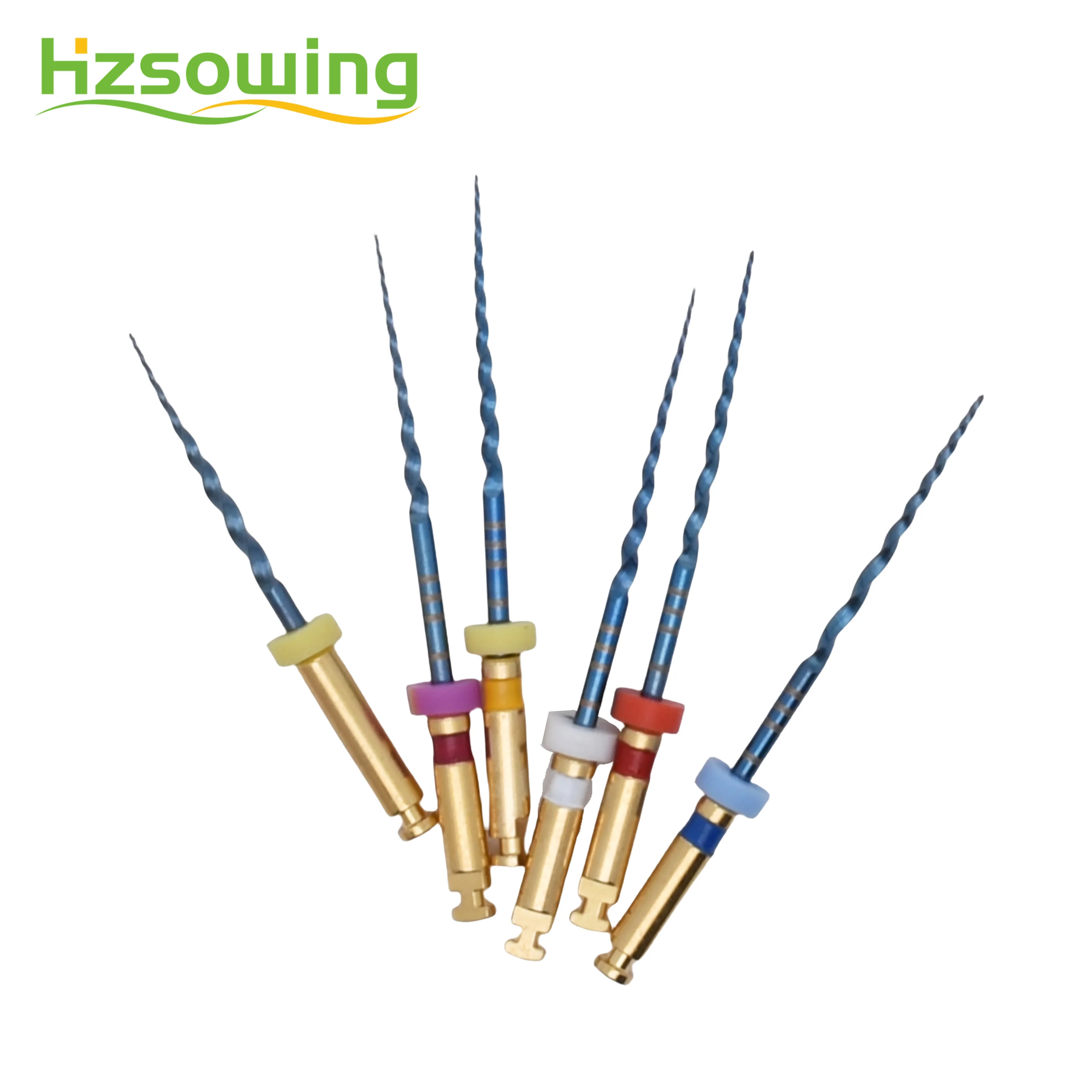 Endo Rotary Files With Heat Activation Root Canal Files Endodonitics Instruments Super Taper Blue Colors Files