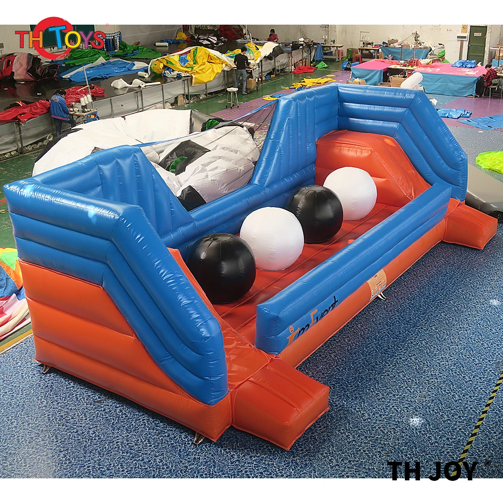 inflatable 4 Big jumping Balls game Inflatable Wipeout Game/giant inflatable wipeout challenge baller sport game,free air ship